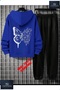 Hooded Children's "Butterfly Back Bsiln" Printed Tracksuit Set
