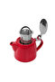 600Cc Red Strainer Chai Teapot - 2