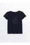 Lcwaikiki Classic Crew Neck Rhinestone Women's T-Shirt - 5