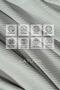 Chenille Corded Minimal Single Sofa Cover 110X175 Cm, 2 Double-Sided, Anti-Slip, Anti-Sweat, Gray - 2