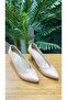 Esstii 89 Powder Pink Goblet Heel Pointed Toe Matte Leather Stiletto Shoes
