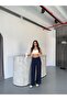 Side Zipper Flexible High Waist Wide Leg Pallazo Trousers Ms1510 - 2