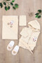 Girl Boy Baby Cute Rabbit Luxury Organic Bathrobe Set 100% Cotton 0-2 Years Stl6933 - 3