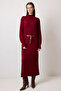 Waist Belted Knitting Dress