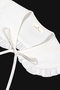 Berlin Collar Ruffled Mobile Collar Cotton White Shirt Collar (Adult) - 3