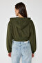 Zippered Hooded Sweatshirt - 5