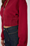 Zippered Hooded Sweatshirt - 4