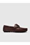 Venavos Genuine Leather Brown Rubber Sole Men's Casual Boat Shoes