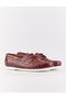 Pianello Genuine Leather Brown Lace-Up Summer Men's Casual Boat Shoes - 2