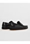 Genuine Leather Black Belt Detailed Men's Casual Shoes - 3