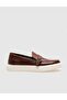 Genuine Leather Brown Buckle Men's Casual Shoes