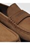 100% Genuine Leather Tan Suede Men's Casual Shoes - 4