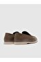 Genuine Leather Taupe Men's Casual Shoes - 3