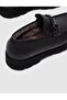 Genuine Leather Black Fur Men's Casual Shoes - 4