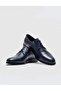 Genuine Leather Navy Blue Lace-Up Men's Classic Shoes - 4