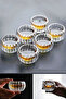 Set of 2 250 ml Double-Walled Coffee Side Mini Turkish Delight Bowls, Dragee, Sugar, Sauce, and Jam Serving Bowls - 7