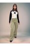 Gabardine Pants for Girls – 100% Cotton, Wide Leg Cutout and Adjustable High Waist - 4