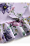 Lilac Purple Floral Upf50 Sun-Proof Swimsuit - Alye77682 - 3