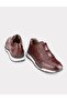 Genuine Leather Brown Light Rubber Sole Men's Sports Shoes - 4