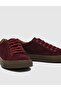 Genuine Leather Claret Red Suede Lace-Up Men's Sports Shoes - 4