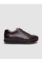 100% Genuine Leather Brown Lace-Up Men's Sports Shoes