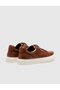 Genuine Leather Tan Lace-Up Men's Sports Shoes - 3