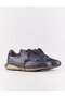 Genuine Leather Light Tpu Sole Navy Blue Lace-Up Men's Sports Shoes - 2