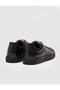 Genuine Leather Black Lace-Up Men's Sports Shoes - 3