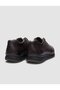 100% Genuine Leather Brown Lace-Up Men's Sports Shoes - 3
