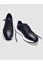 Genuine Leather Navy Blue Lace-Up Men's Sports Shoes - 4