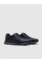 Genuine Leather Navy Blue Lace-Up Men's Sports Shoes - 2