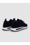 Knitwear Navy Blue Lace-Up Men's Sports Shoes - 3