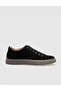 Genuine Leather Black Suede Lace-Up Men's Sports Shoes