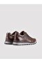 Men's Genuine Leather Light Rubber Sole Brown Sports Shoes - 3