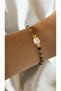 Bensei Natural Stone Natural Pearl Bracelet with Dorica Rice Bead Accessory