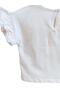 Baby Girl Cotton Blouse with Floral Printed and Ruffled Sleeves - 5