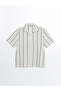 Xside Casual Fit Short Sleeve Striped Men's Shirt