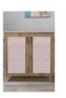 White Wicker Look Cabinet Cover Plating Foil