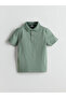 Polo Neck Boy's Combed Cotton T-Shirt