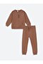 Crew Neck Long Sleeve Printed Baby Boy Sweatshirt and Sweatpants 2-Piece Set (W4)