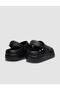 Snx Black Stone Detailed Women's Eva Slippers - 3