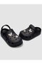 Snx Black Stone Detailed Women's Eva Slippers - 4