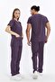 Happiness Basic - Lycra Doctor Nurse Uniform Set Scrubs Uniform Surgical Set (Unisex), Rose Ku - 5