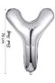 Y Letter Balloon - 76 cm Silver Color - Foil Balloon 34 Inch