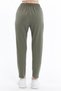Elastic Waist Lace Detailed Narrow Leg Fabric Trousers - 3