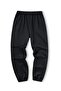 High Waist 5-Piece Black Jogger Sweatpants - Plus Size Sportswear 52 - 4