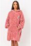 Welsoft Double Side Fleece Wearable Home Blanket Oversize Size Women's Sweatshirt - 2