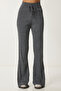 Spanish Style Stretchy Knit Trousers Gray Lus0072 - 4