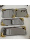 Steel 2 Pieces Square 2 Pieces Rectangular Gold Accessory Presentation Table