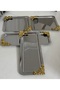Steel 2 Pieces Square 2 Pieces Rectangular Gold Accessory Presentation Table - 2